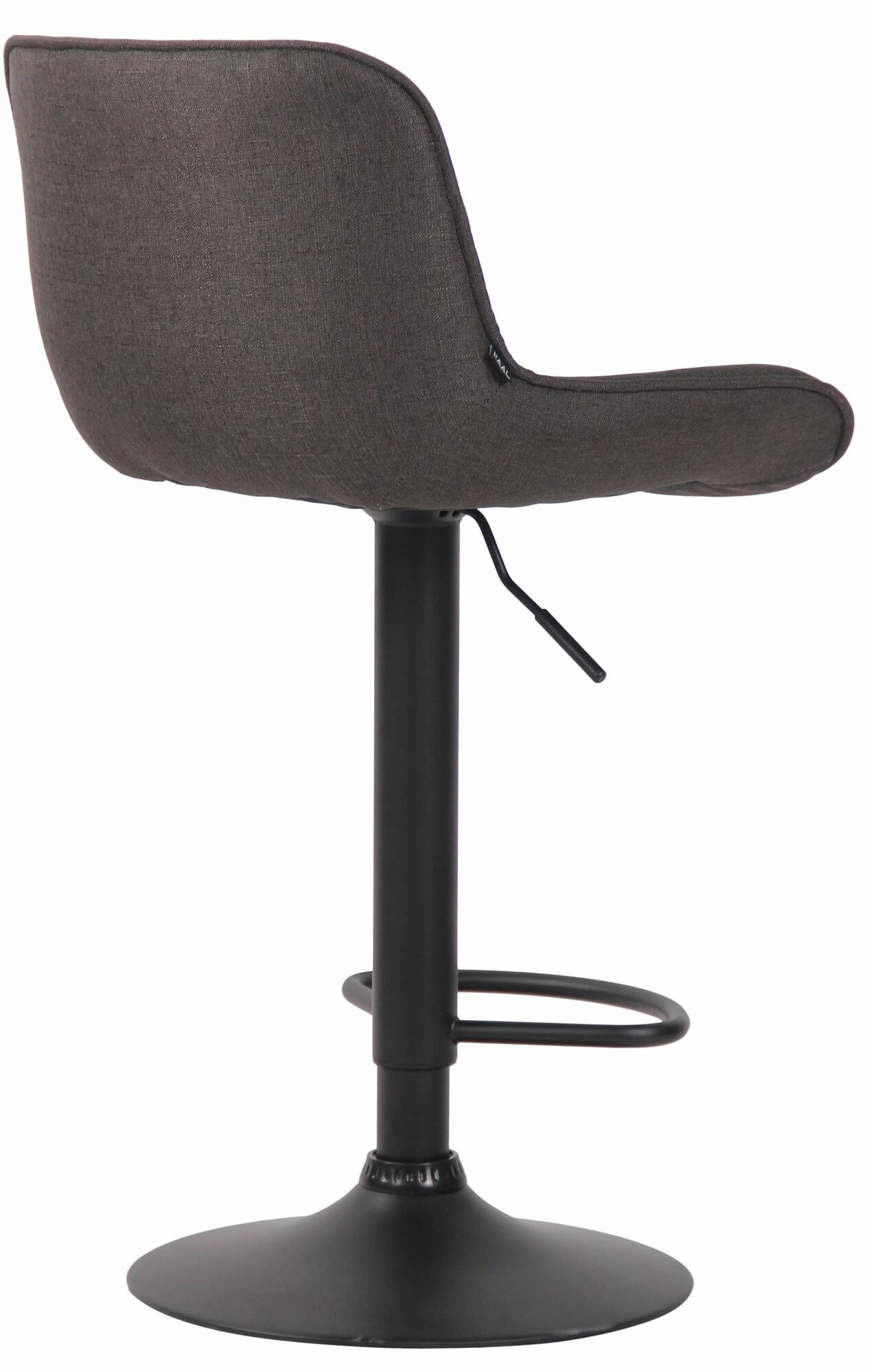 2er Set Barhocker Lentini Stoff schwarz, dunkelgrau