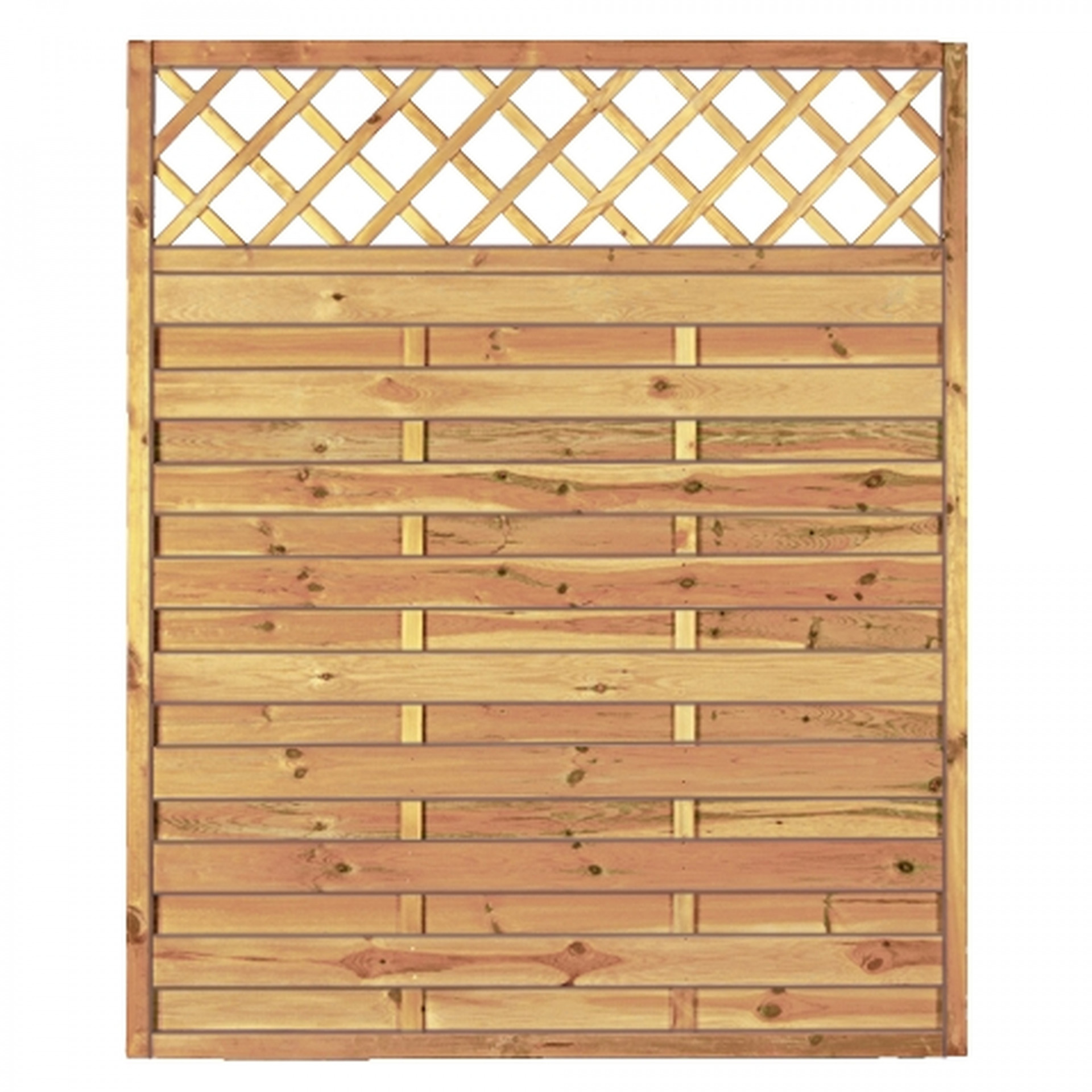 Maxi-Massiv-Ranki 150 x 180 cm, Rahmen 45/45 mm, kdi grün, Lamellen geriffelt & geschraubt