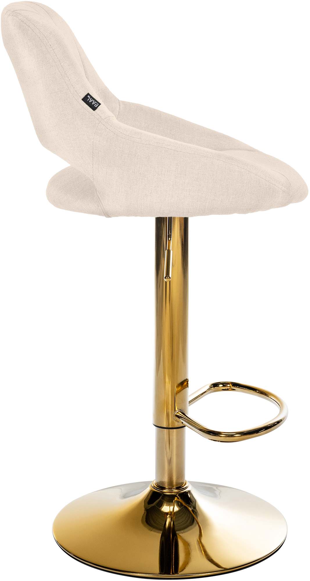 Barhocker Milet Stoff gold, creme