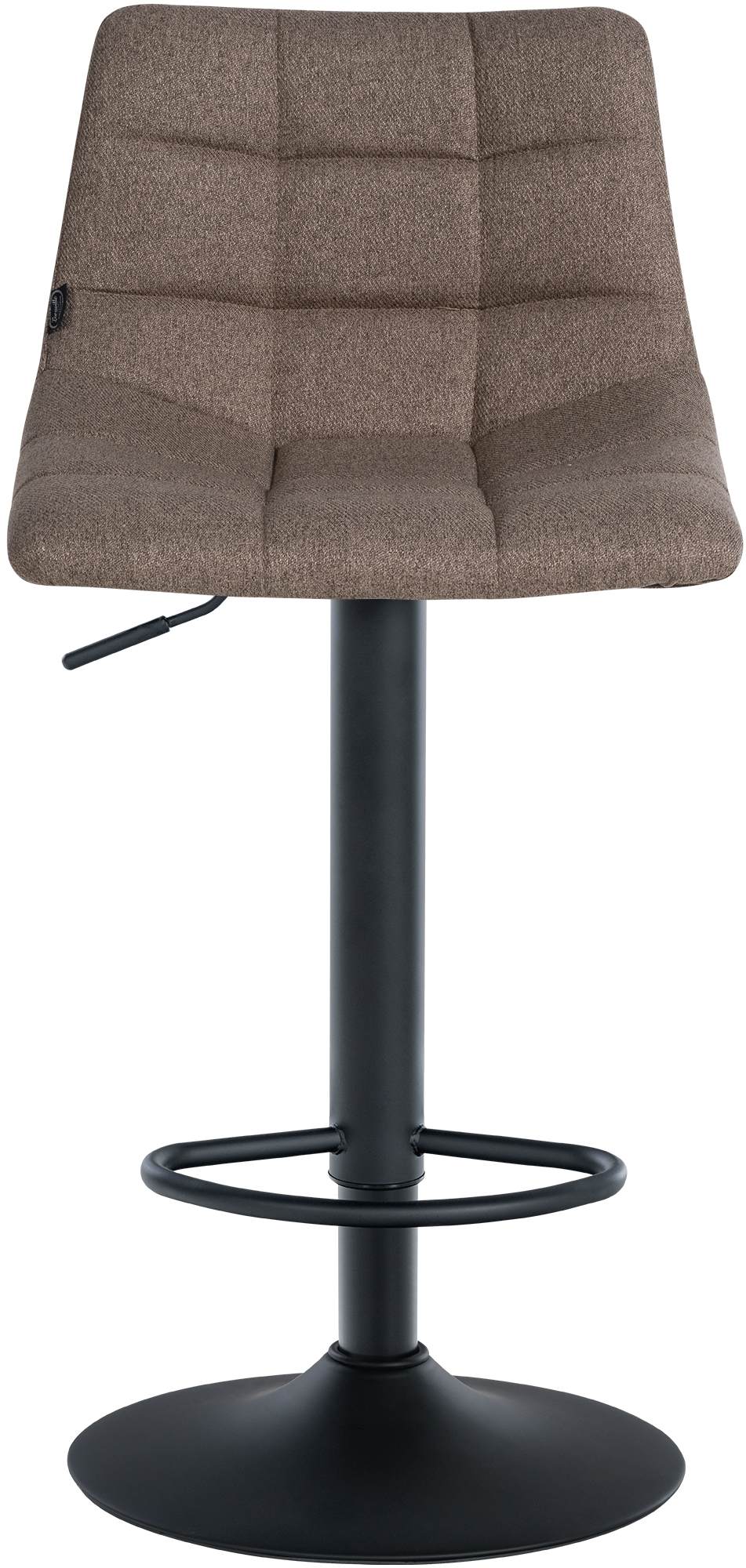 2er Set Barhocker Jerry Stoff schwarz, taupe