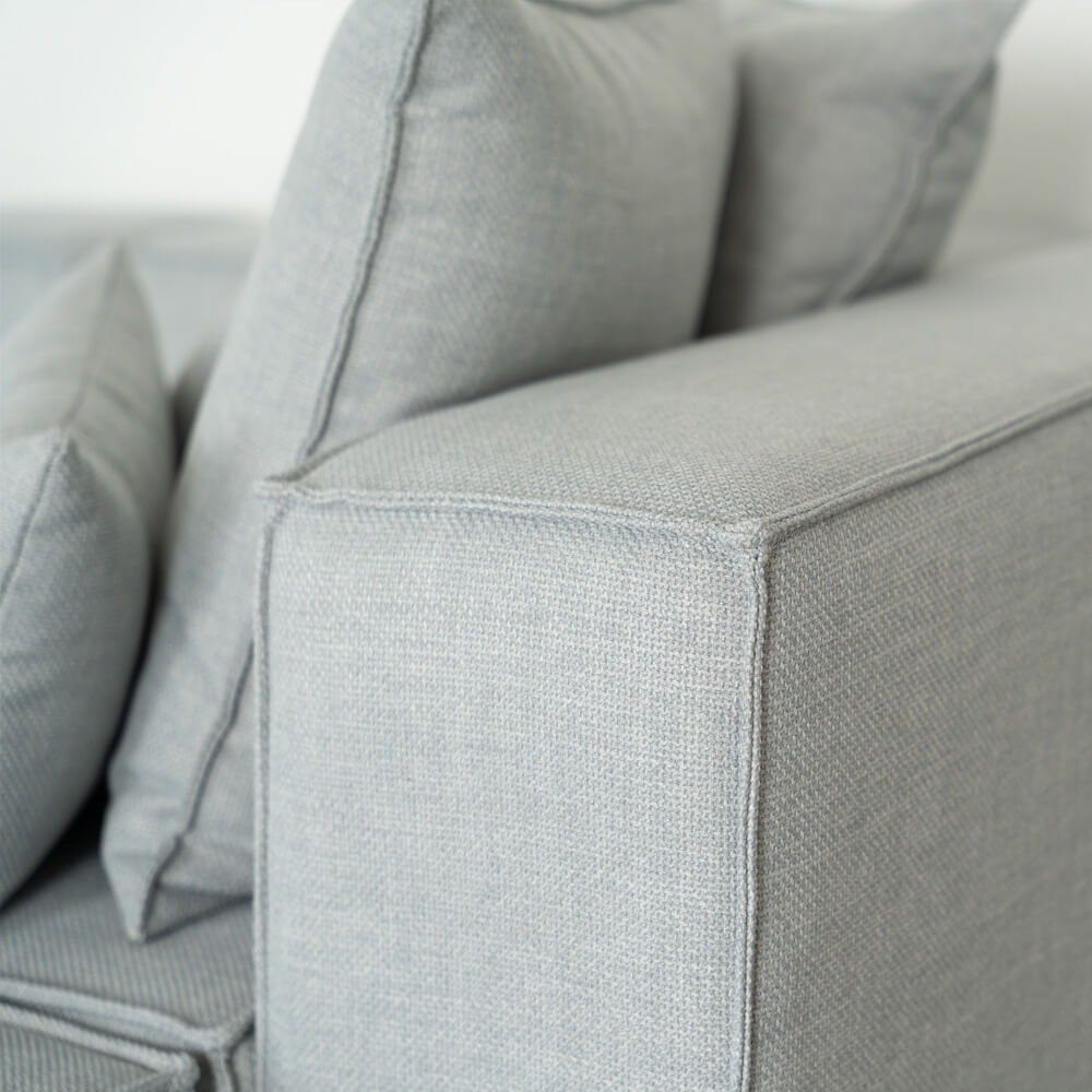 Modulares Sofa VERONA XL - 414 x 207 cm Hellgrau