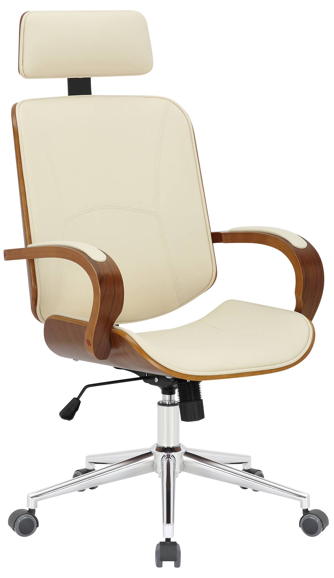 Bürostuhl Dayton, walnuss/creme