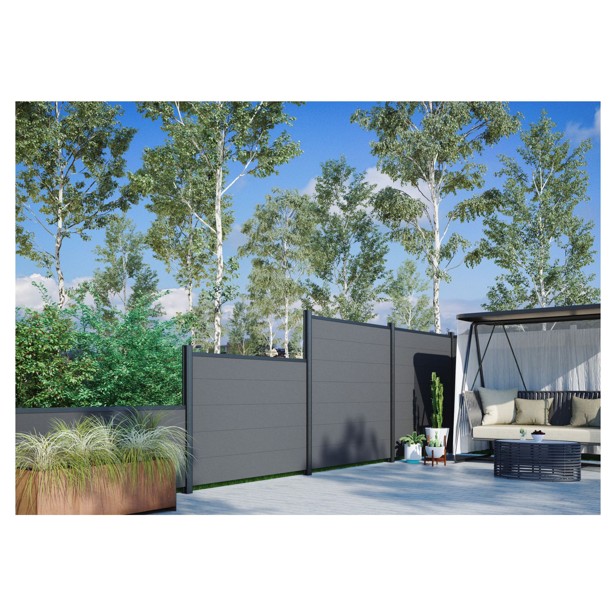 TJÖRN -Serie BPC-Steckzaunsystem, Zaunlamelle 20 x 245 x 1795 mm,, SAND