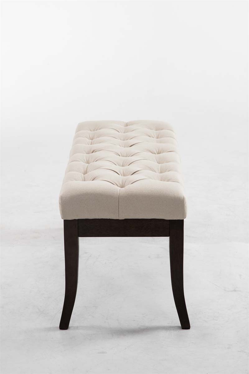 Sitzbank Ramses Stoff antik-dunkel 100, creme