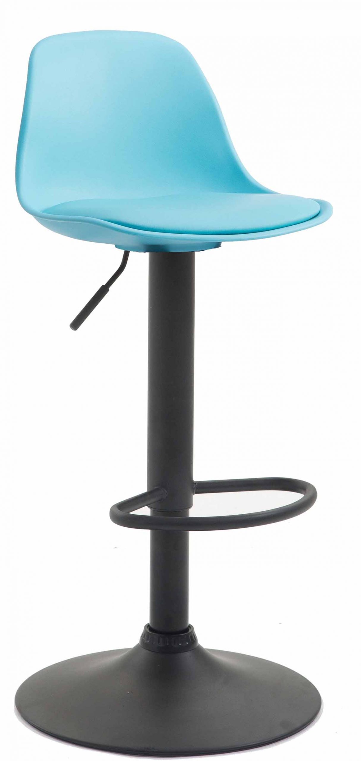 Barhocker Kiel Kunstleder schwarz, blau