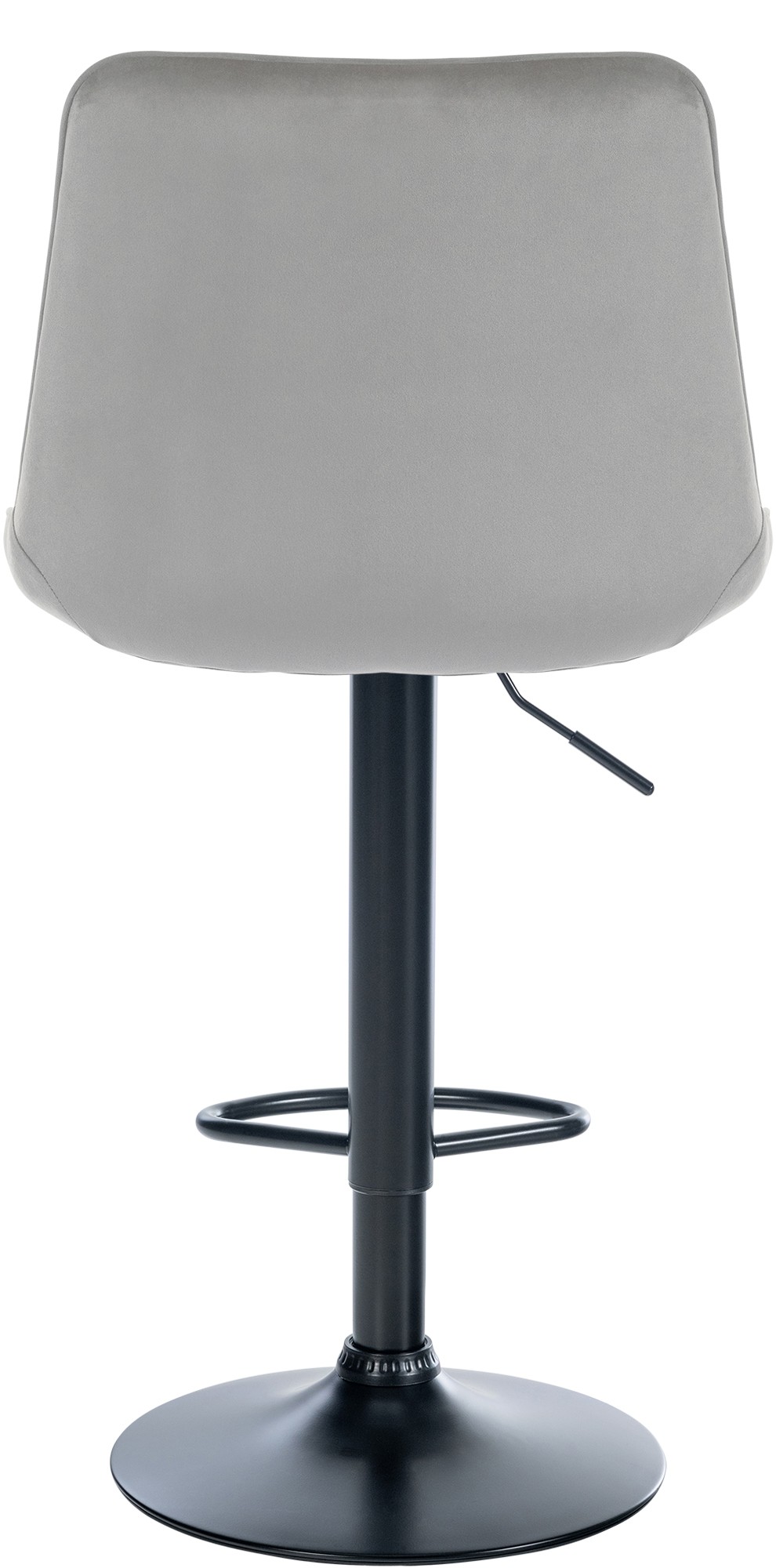 Barhocker Toni Samt schwarz, grau