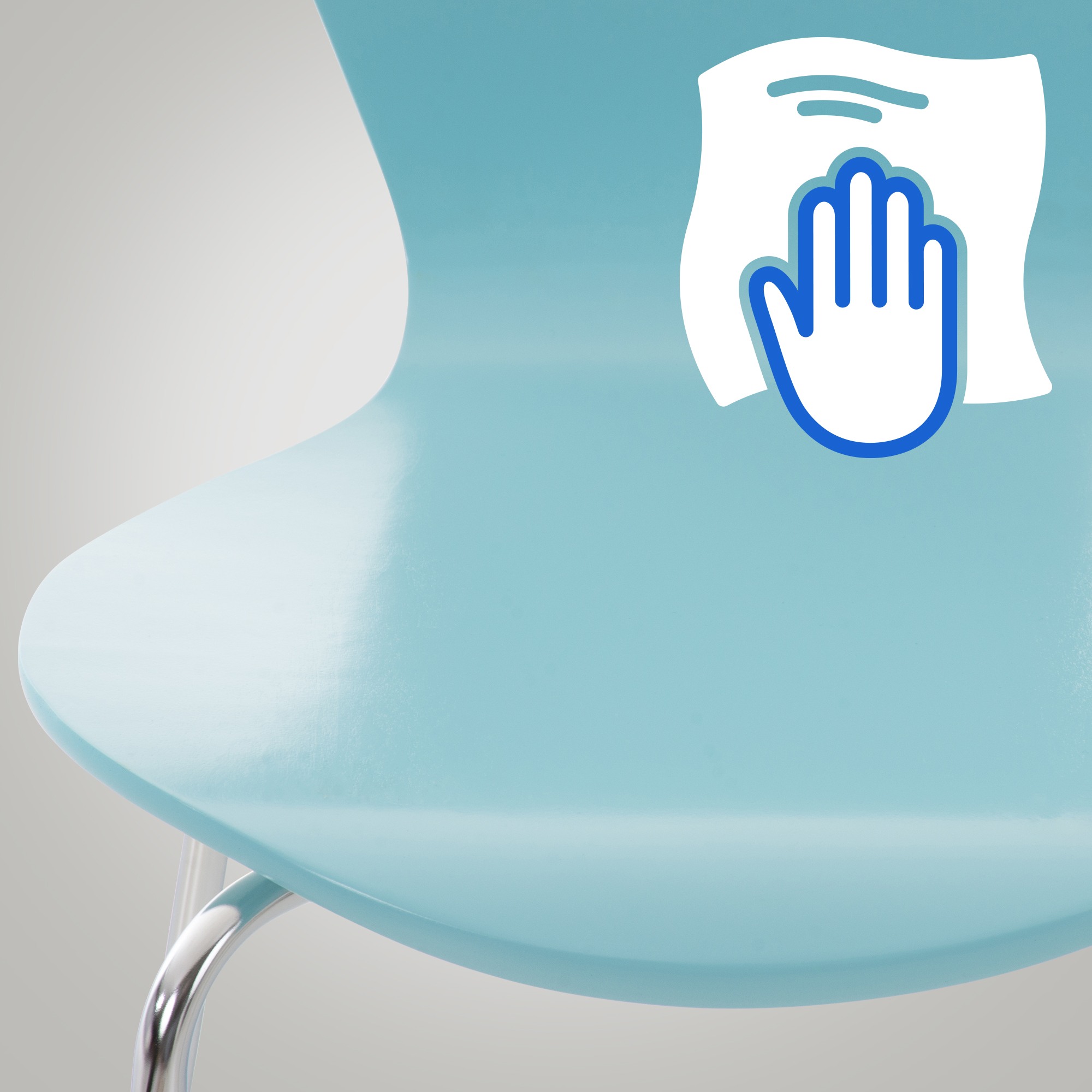 Besucherstuhl Calisto, hellblau