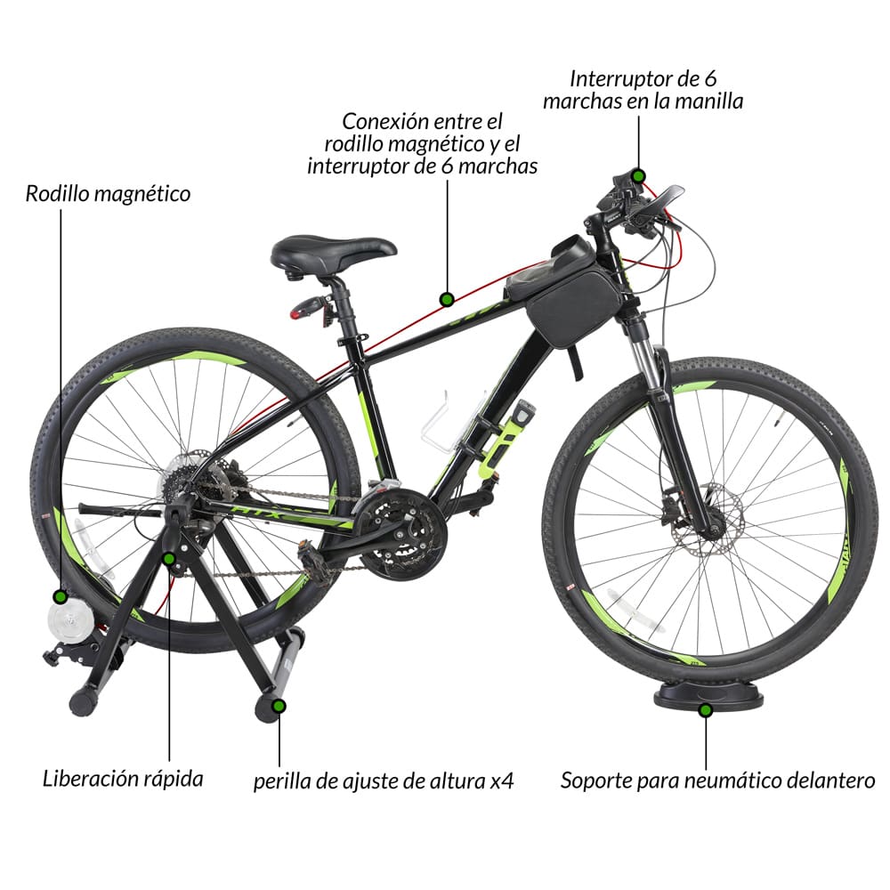 Rollentrainer Fahrrad bis 150kg Magnet