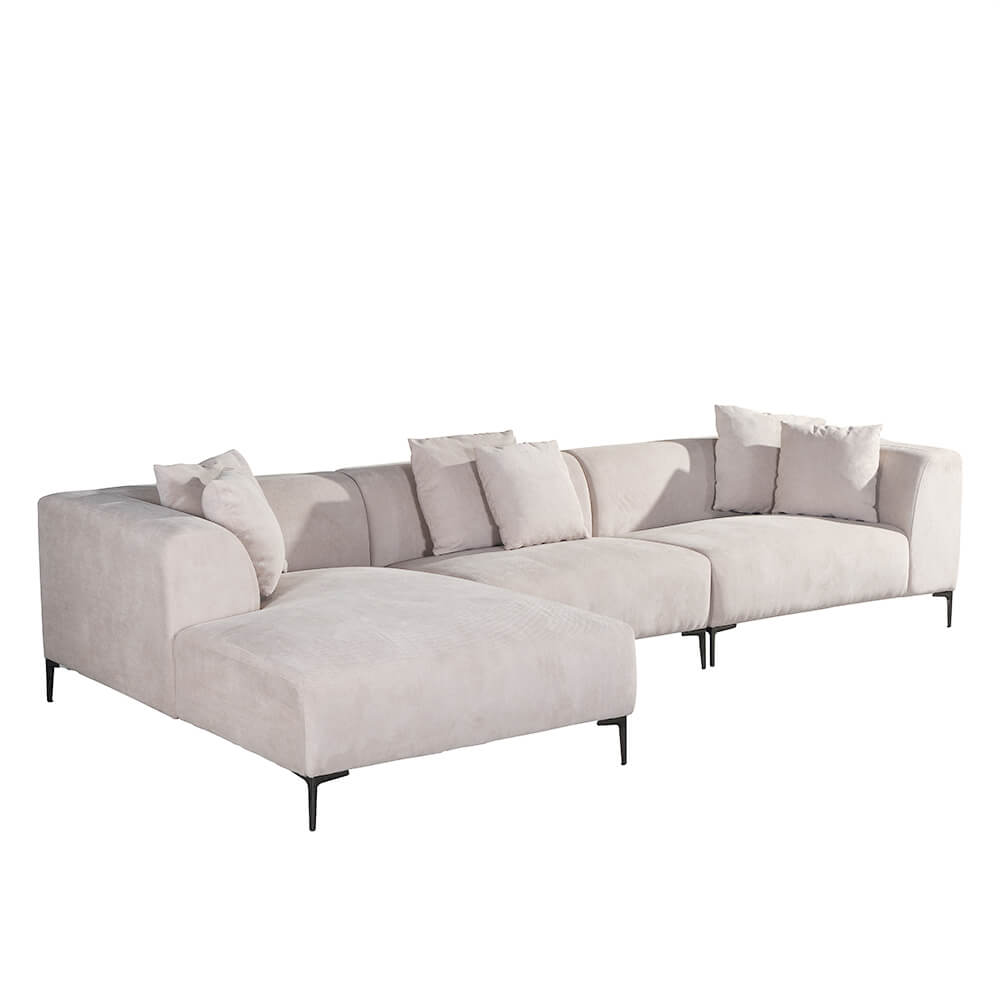 Ecksofa TORINO - 344 x 178 cm Beige Links