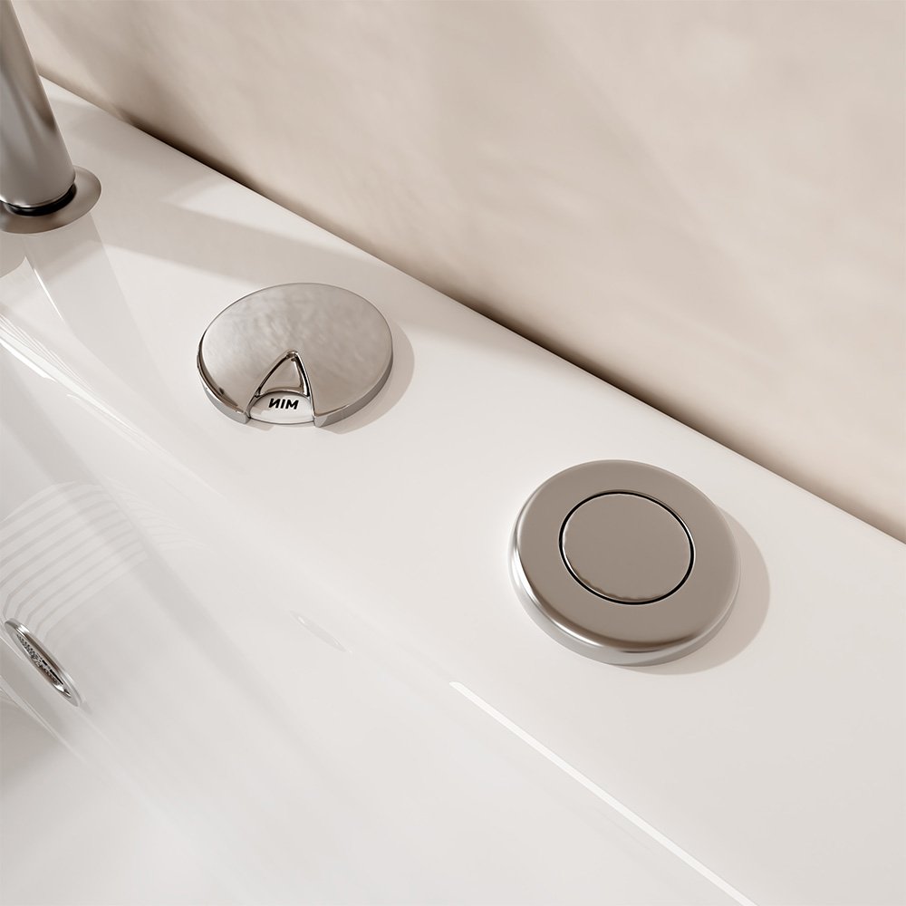 Whirlpool Badewanne NOOR 173 x 80 cm