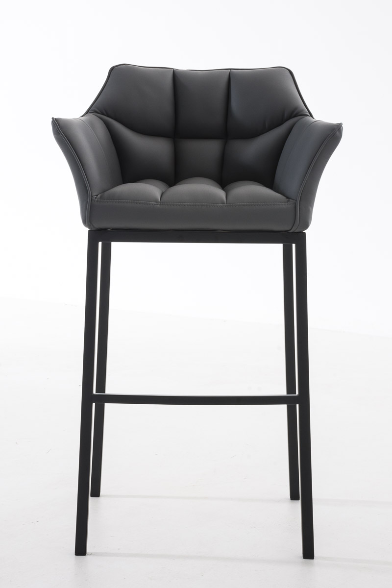 Barhocker Damaso B mit 4-Fuß Gestell, grau