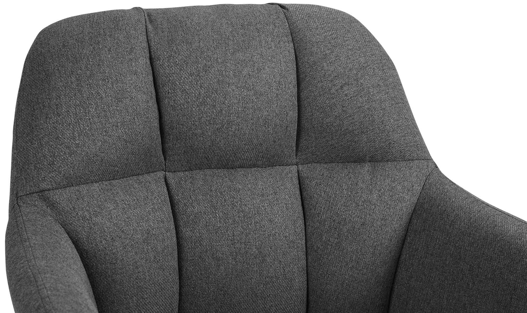 Barhocker Natoma Stoff chrom, dunkelgrau