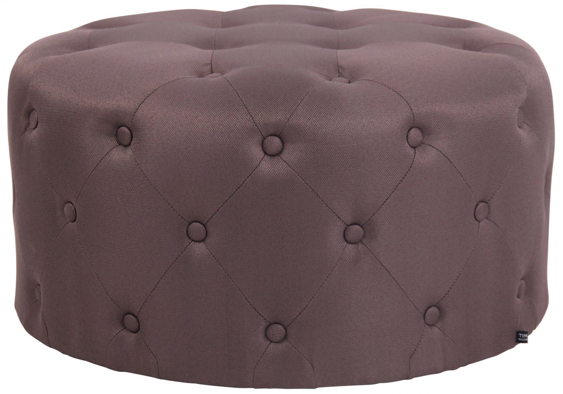 Fußhocker Korsika Stoff, braun