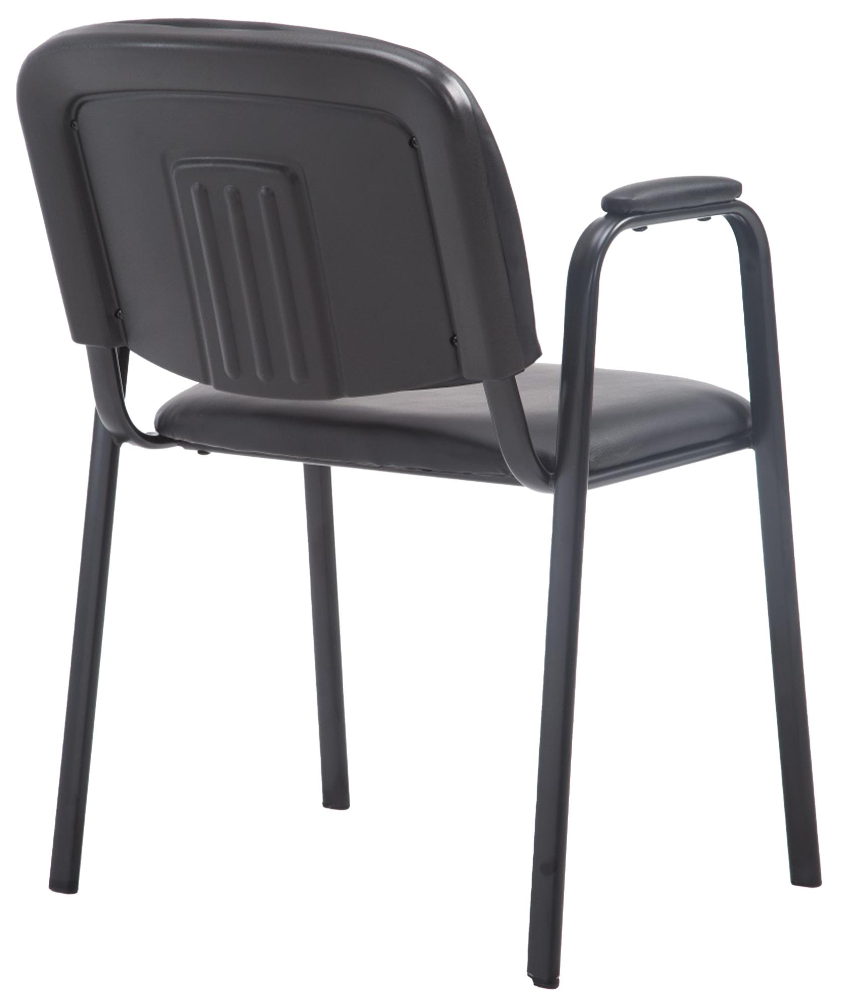 Besucherstuhl Ken PRO Kunstleder, schwarz