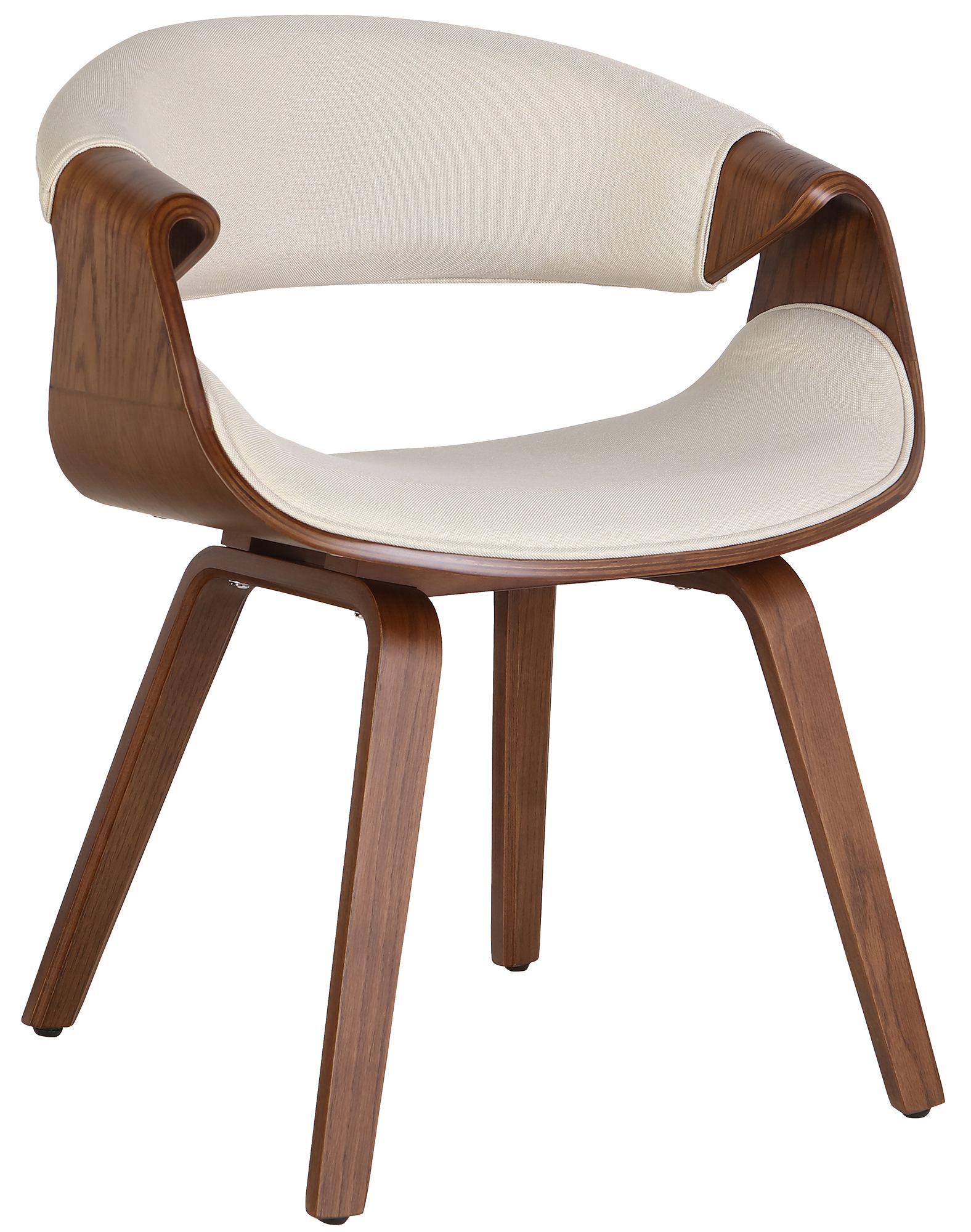 Esszimmerstuhl Foley Stoff Eiche, creme