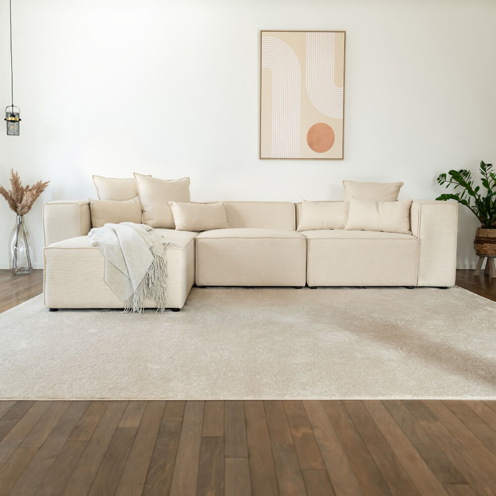 Modulares Sofa VERONA L - 327 x 207 cm Beige