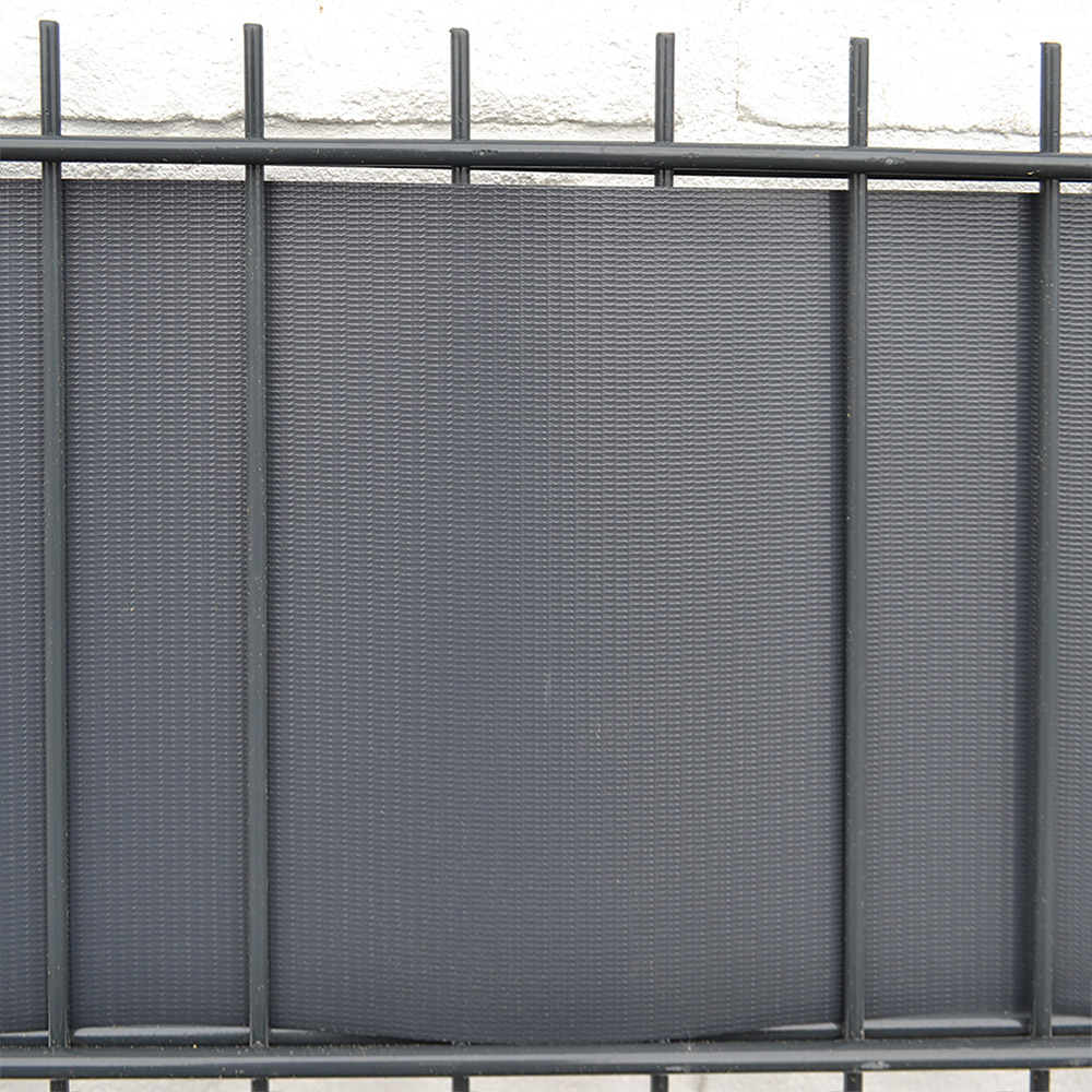 Zaunfolie PVC Sichtschutz MATA - Hellgrau