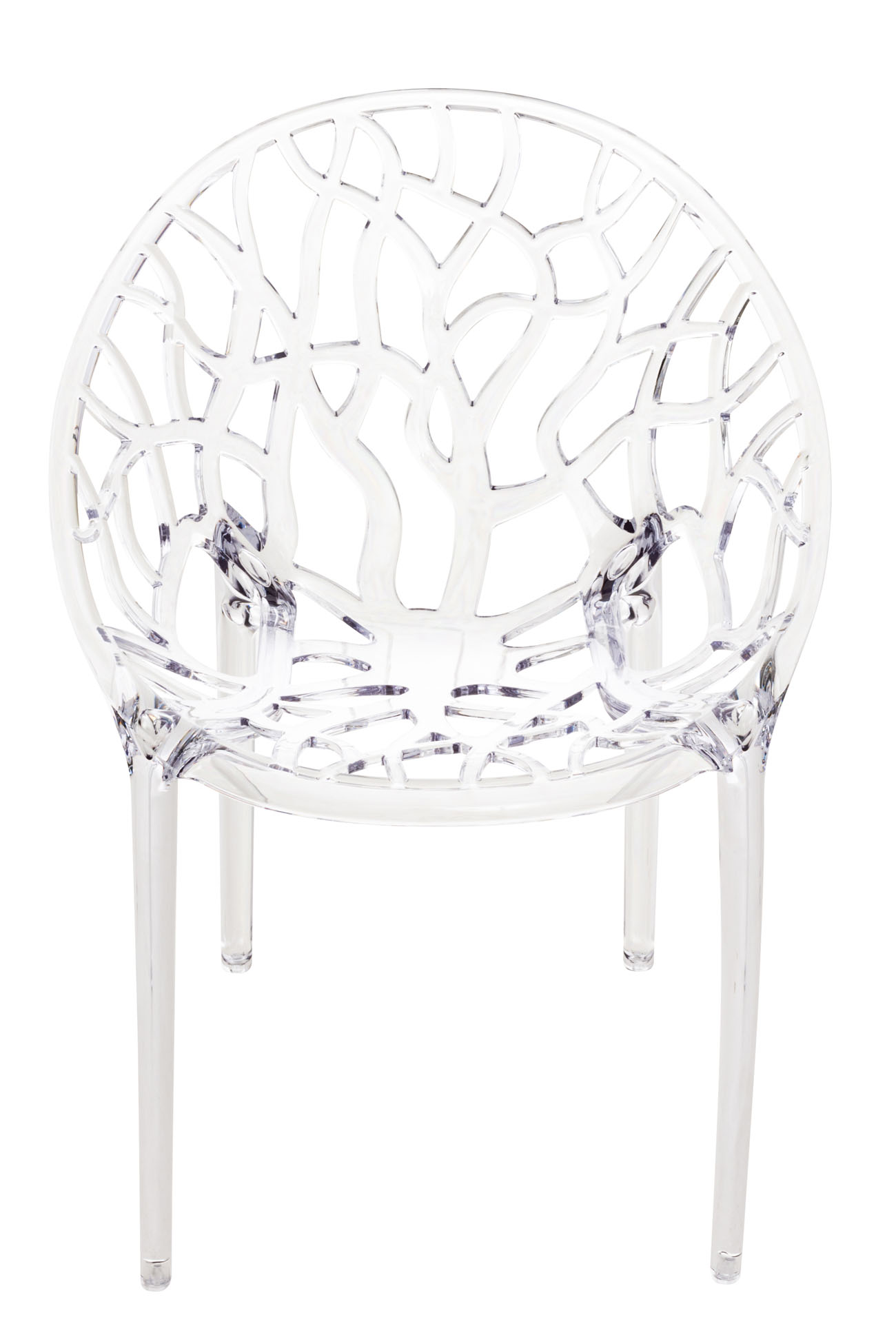 2er SET Stapelstuhl CRYSTAL, transparent