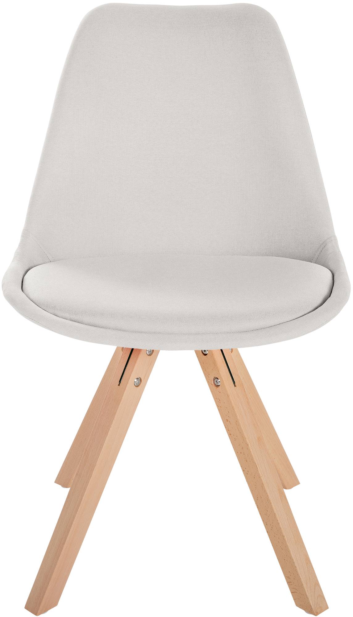 Stuhl Sofia Stoff Square, creme