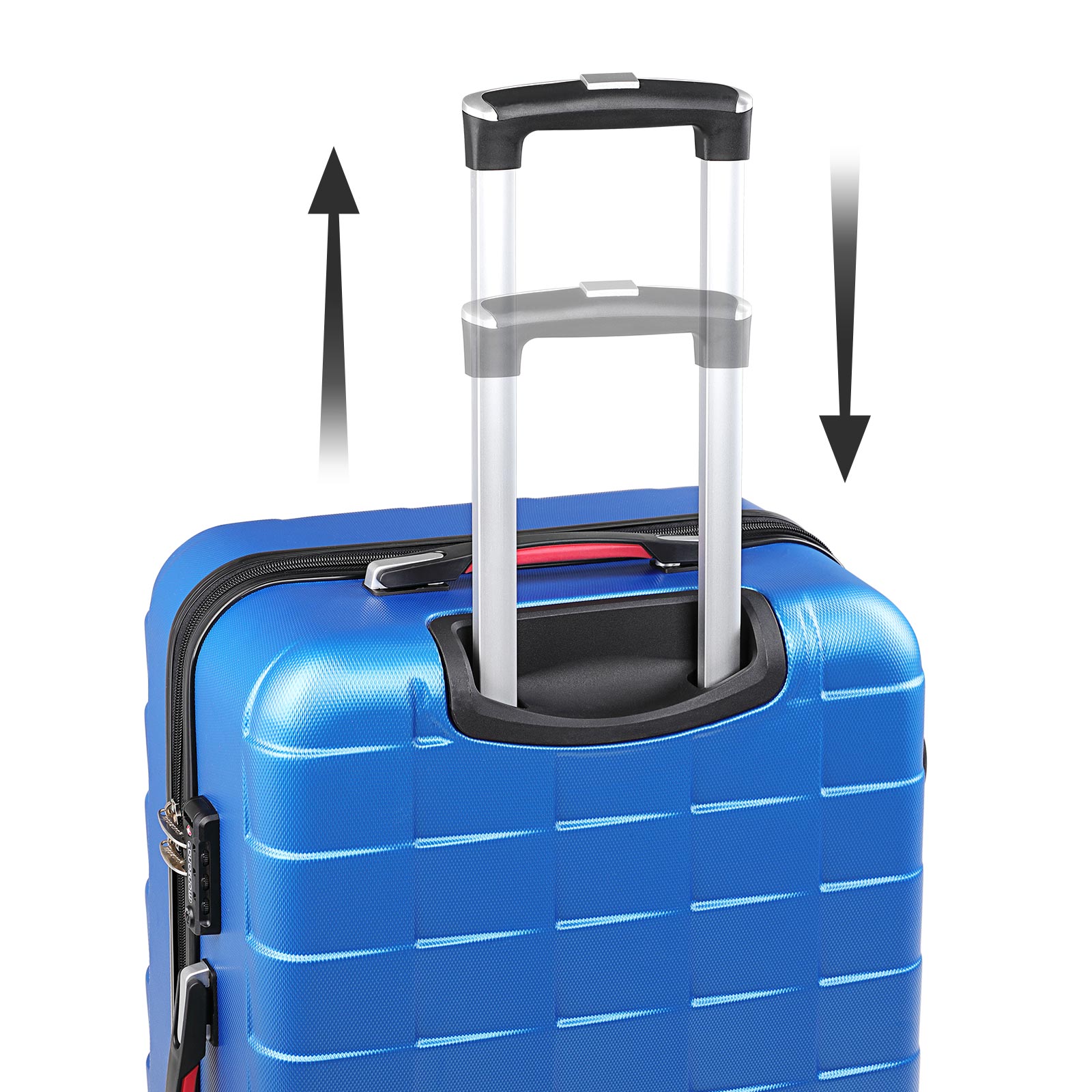 Hartschalenkoffer XL Rollen 360º Reisekoffer 105L Blau ABS