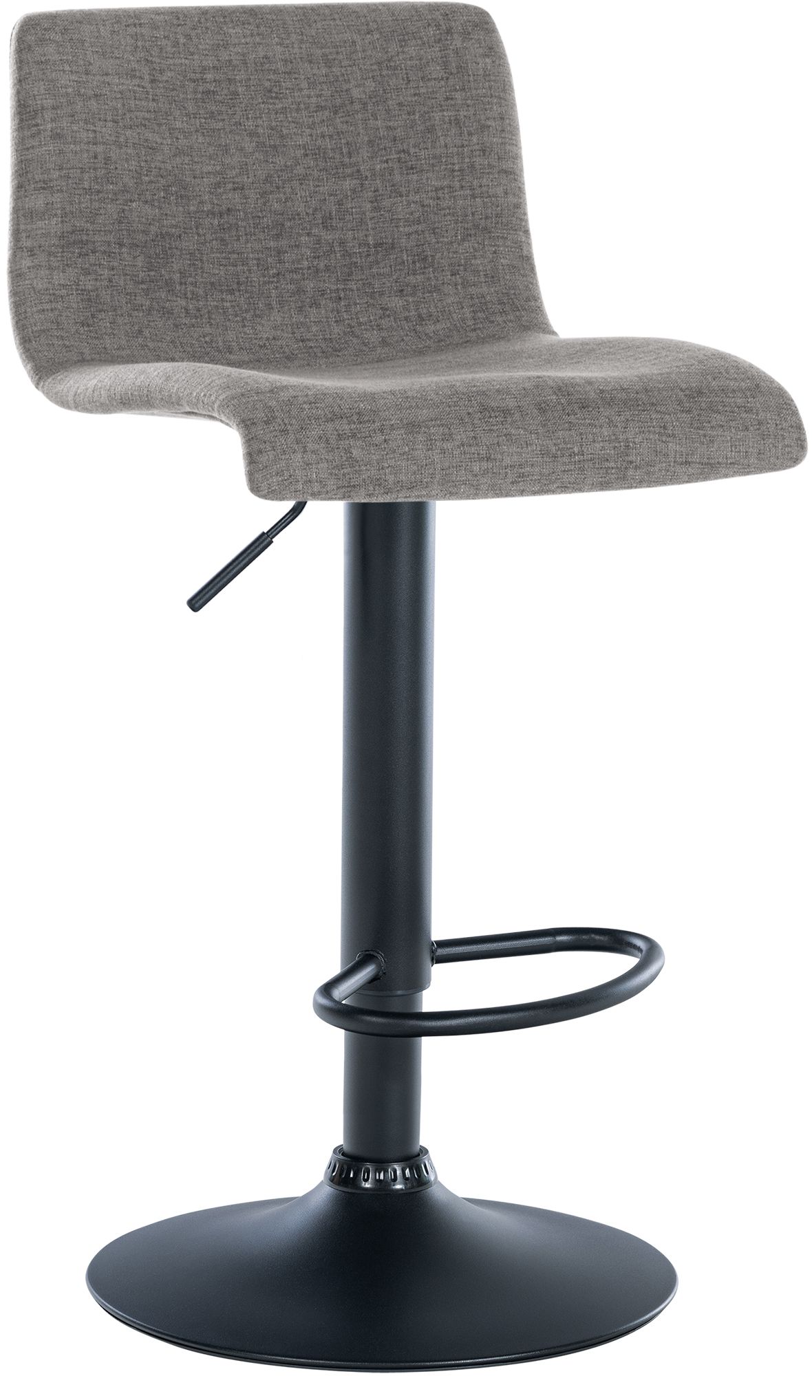 Barhocker Branford Stoff, hellgrau