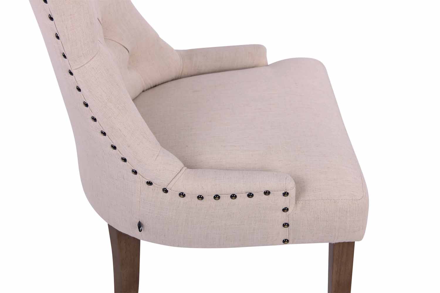 2er Set Esszimmerstuhl Aberdeen Stoff antik-hell, creme