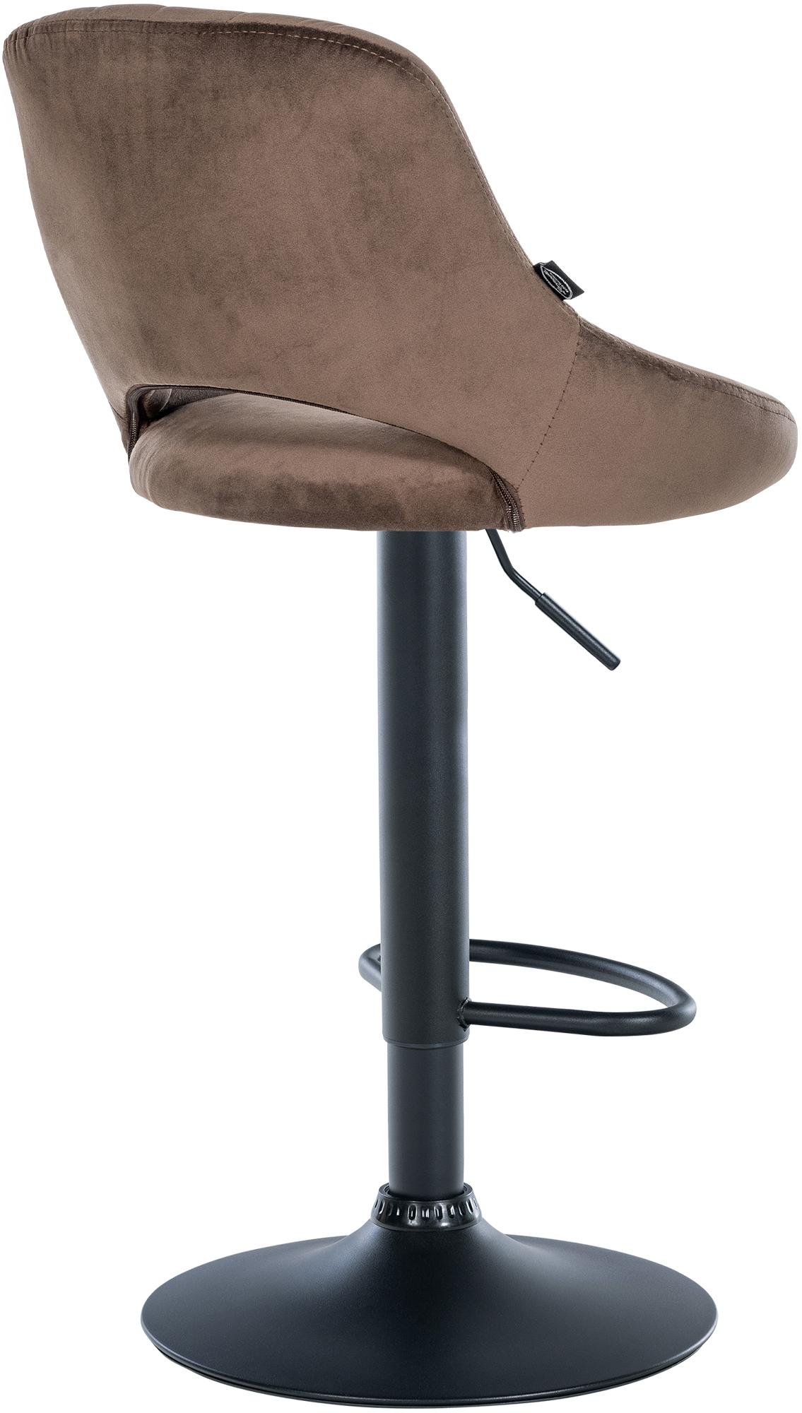 2er Set Barhocker Milet Samt B, braun