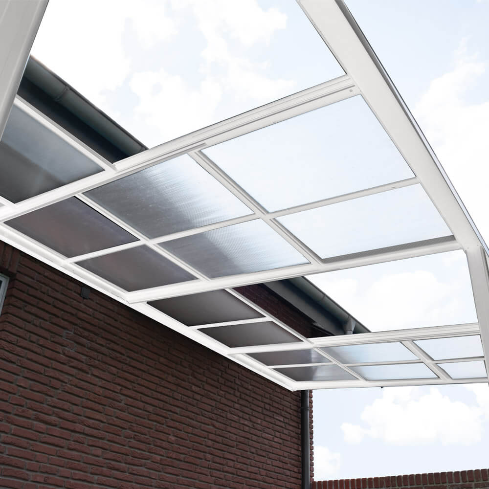Terrassenüberdachung SOLIS DELUXE - 290 x 295 x cm Weiß