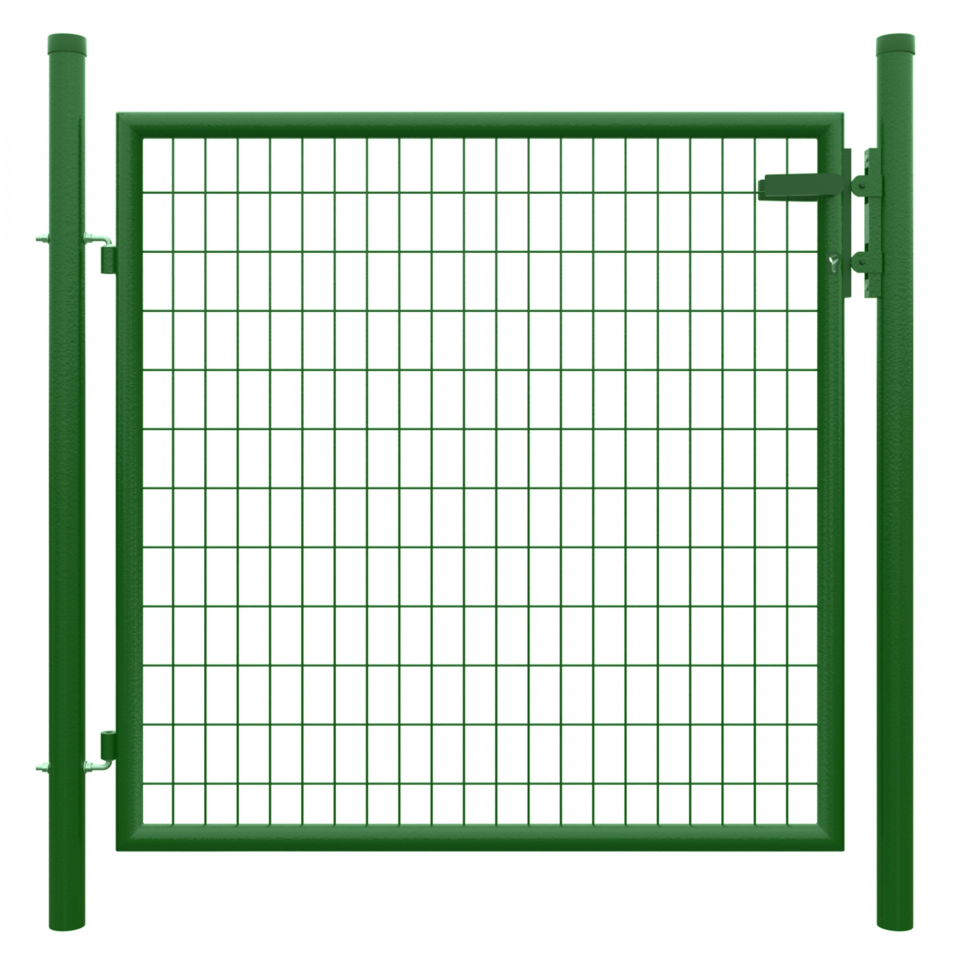 STRONG Einzeltor RAL 6005 grün, 1250 x 1200 mm inkl. Pfosten + Beschläge, MW 50/100 mm