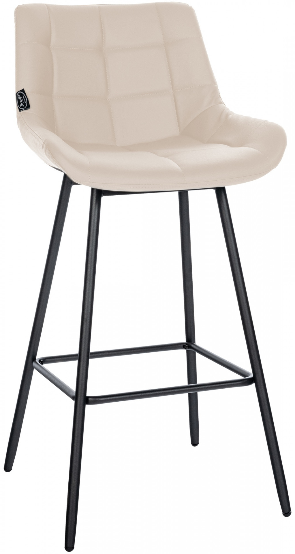 Barhocker Weston Kunstleder, creme