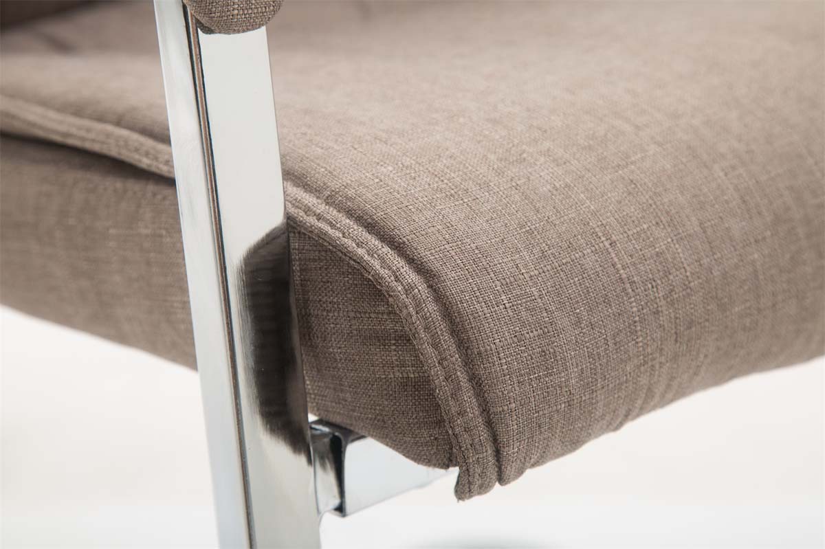 XL Besucherstuhl Anubis Stoff, taupe