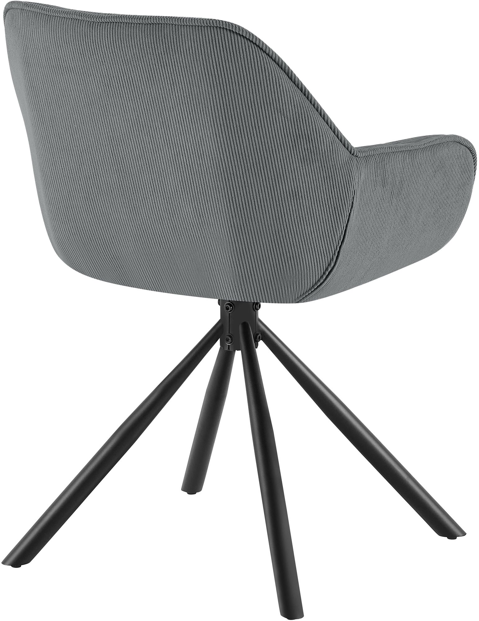 Esszimmerstuhl Rimio Cord, grau