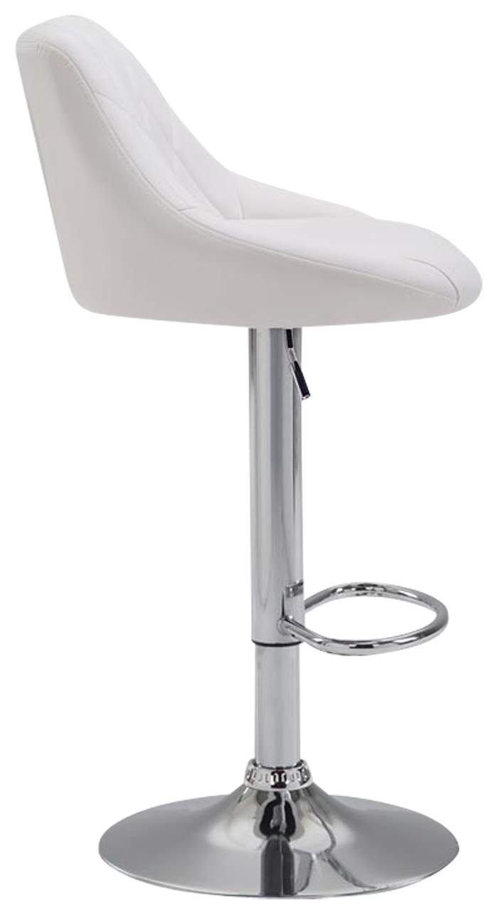 2er Set Barhocker Lazio Kunstleder C, weiß