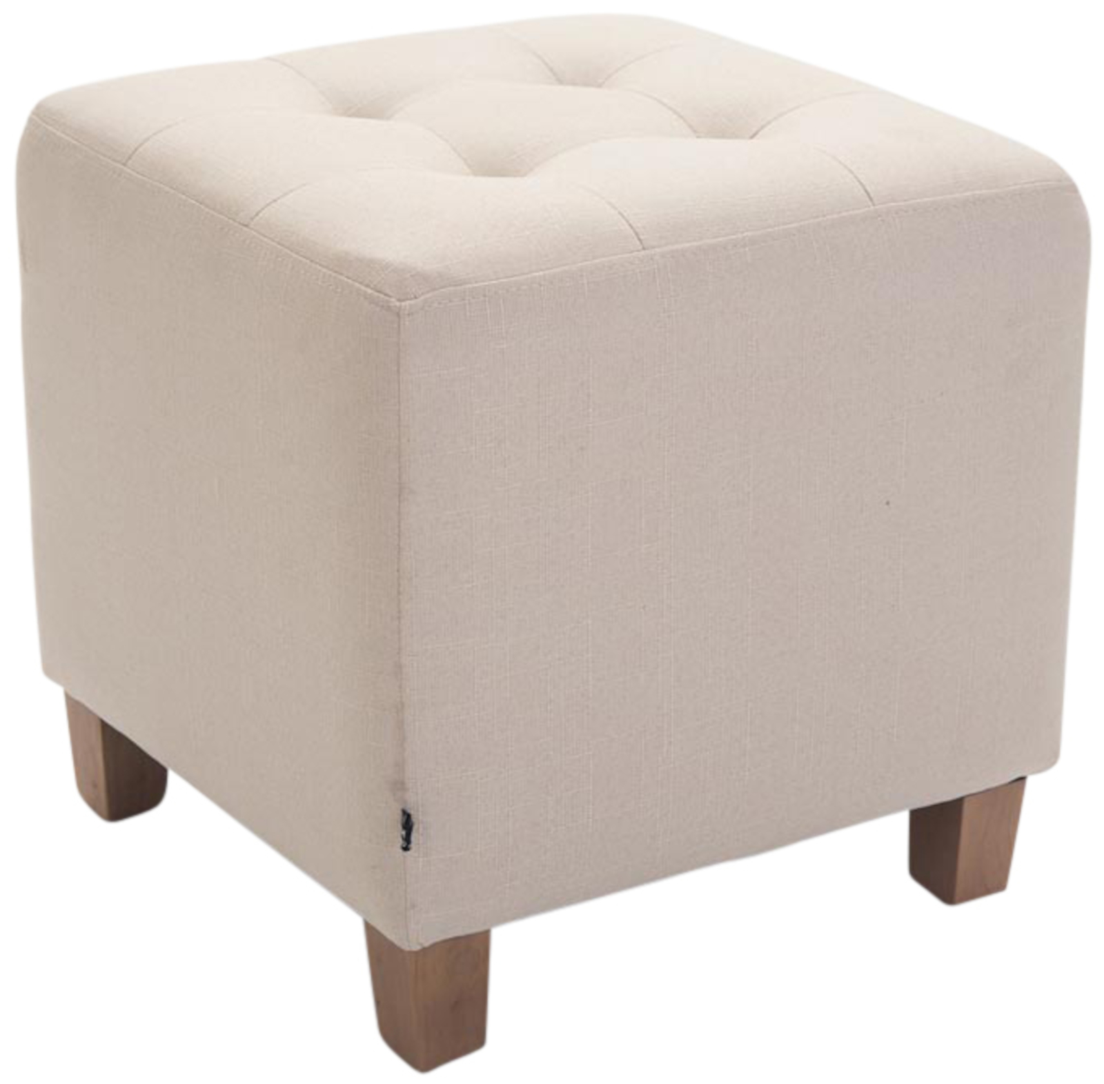 2er Set Sitzhocker Pharao, antik-hell, creme
