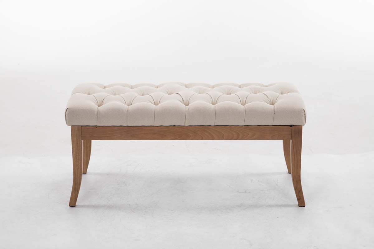 Sitzbank Ramses Stoff antik-hell 100, creme