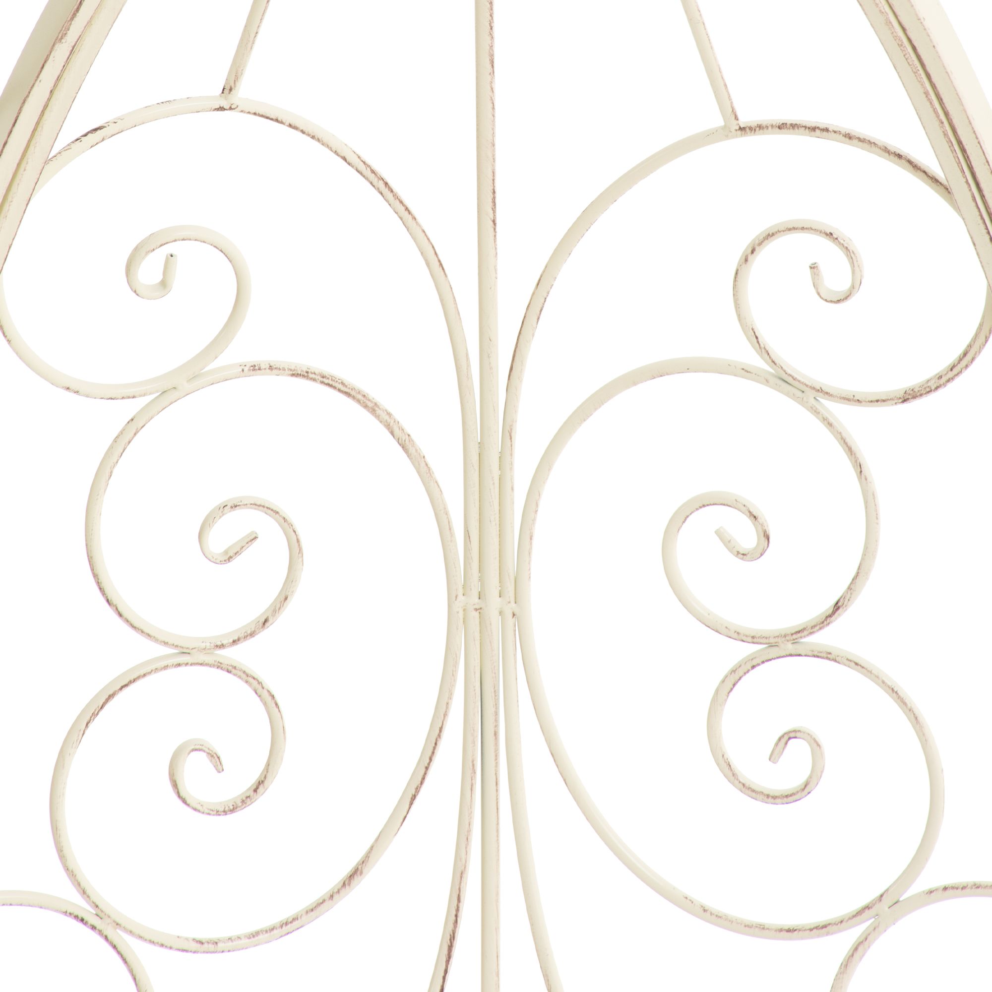 Halbpavillon Rosie mit Sitzbank, antik-creme