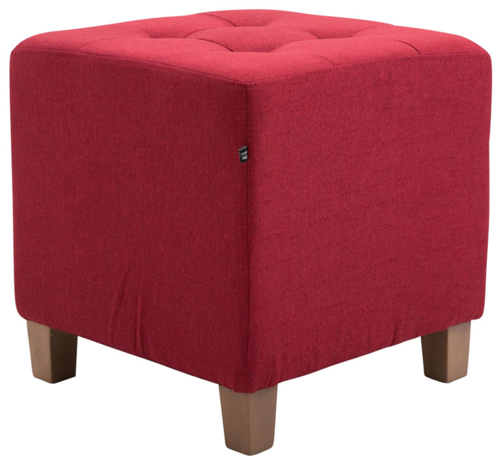 2er Set Sitzhocker Pharao, antik-hell, rot