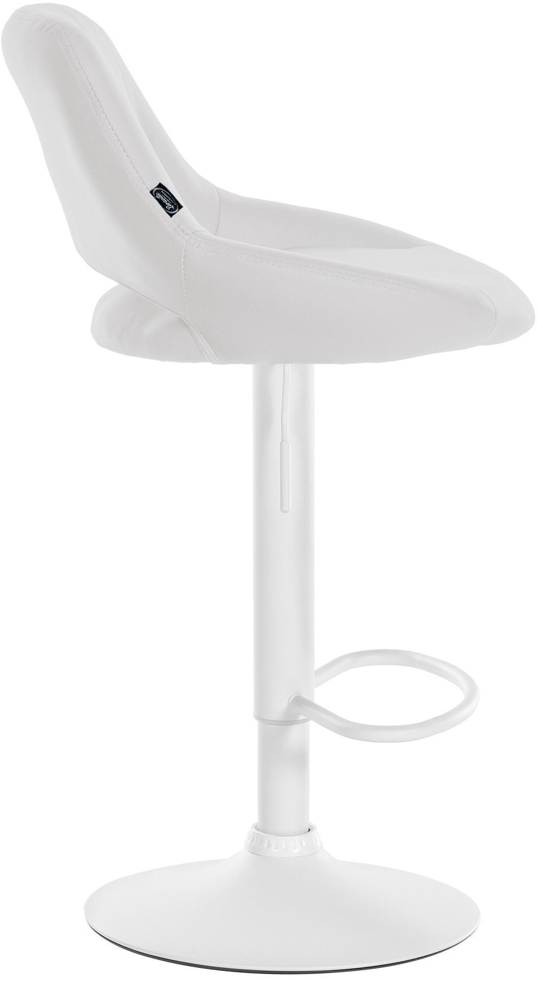 Barhocker Milet Kunstleder weiß, weiß