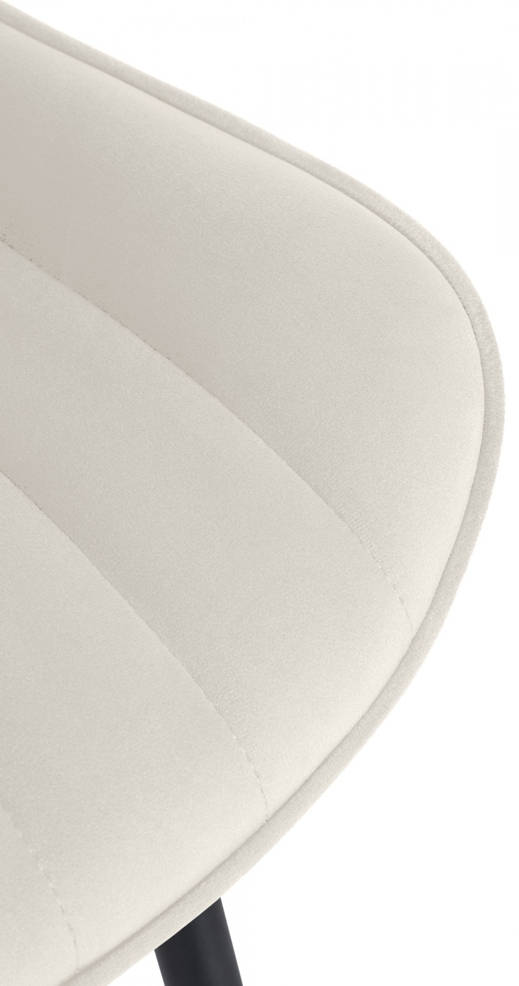2er Set Stühle Largo Samt, creme