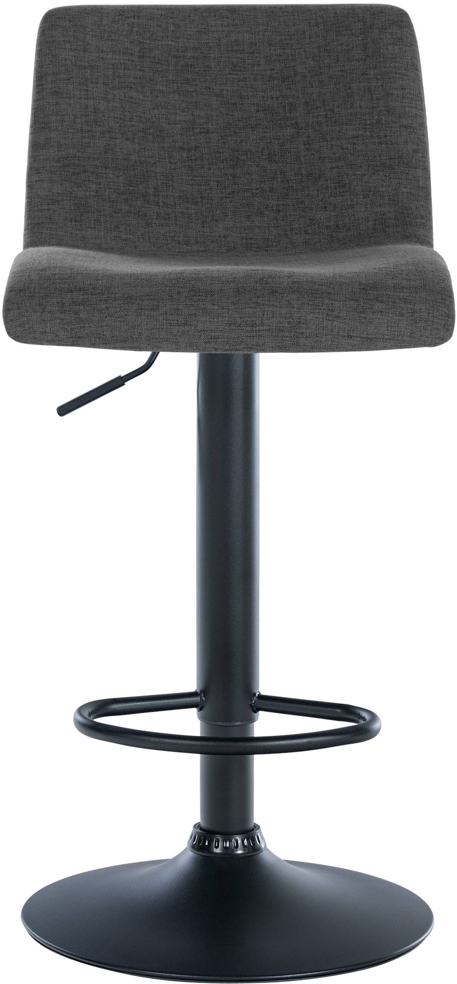 2er Set Barhocker Branford Stoff, dunkelgrau