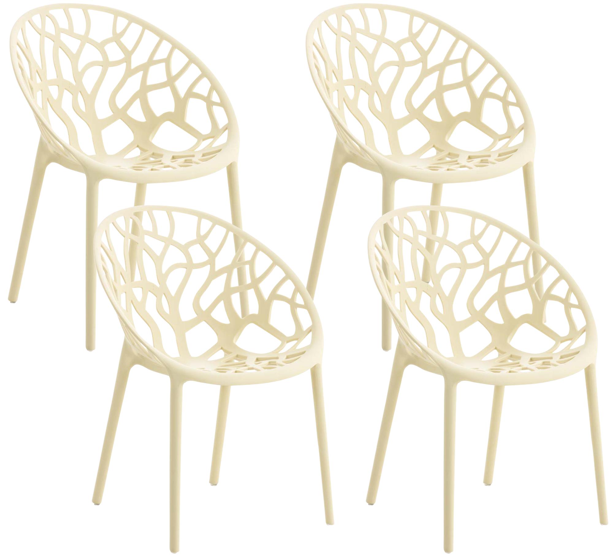 4er Set Stuhl Hope, creme