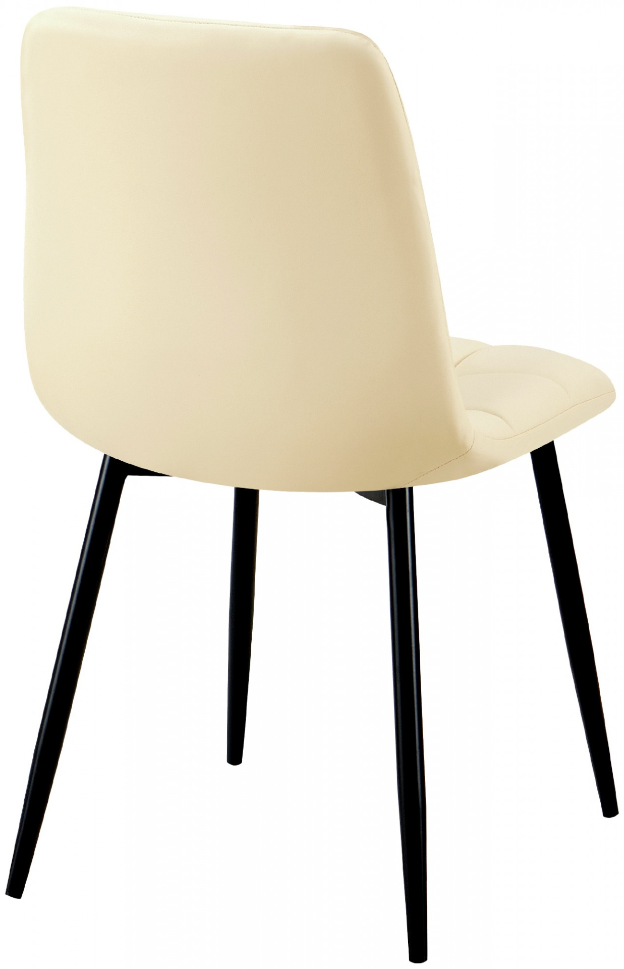 4er Set Esszimmerstuhl Antibes Kunstleder, creme