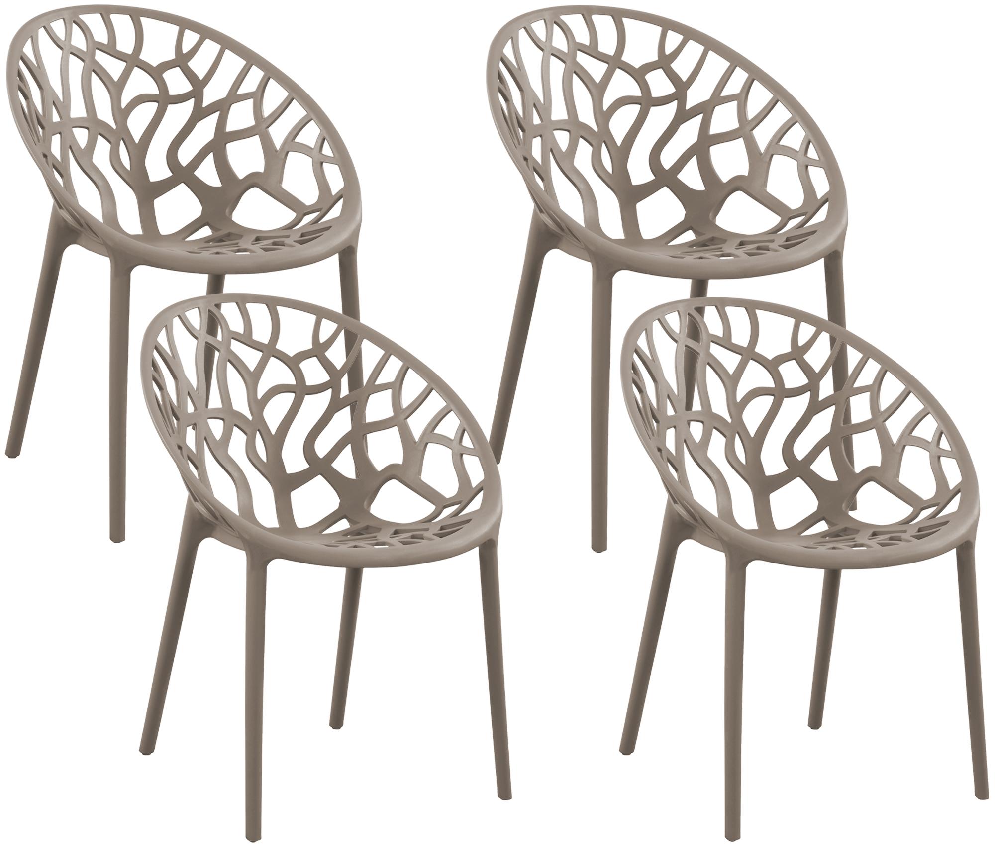4er Set Stuhl Hope, taupe