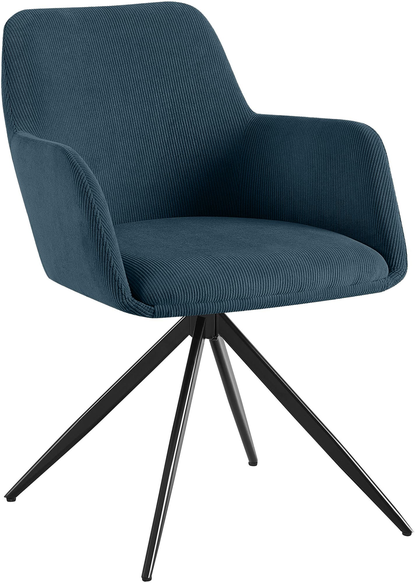 Esszimmerstuhl Olema Cord, blau
