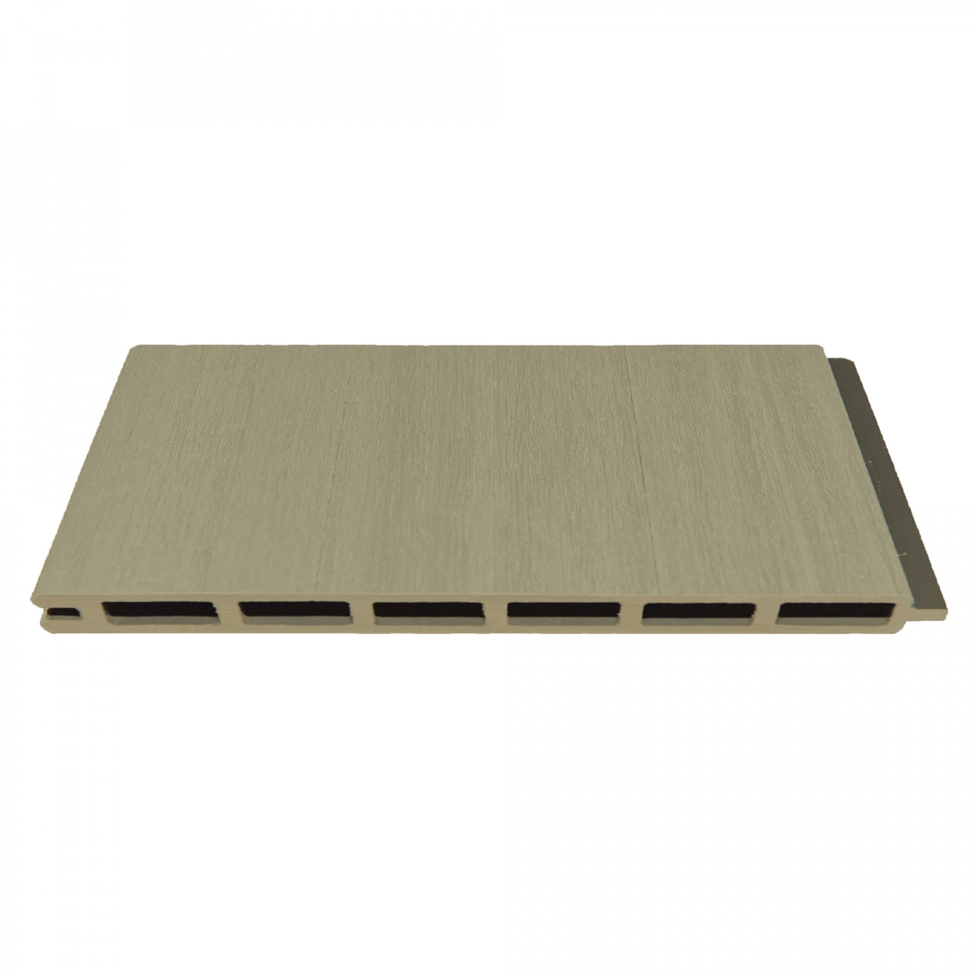ELSKOP-Serie WPC-Steckzaunsystem, Zaunlamelle 20 x 140 x 1790 mm, SCHILF co-extrudiert