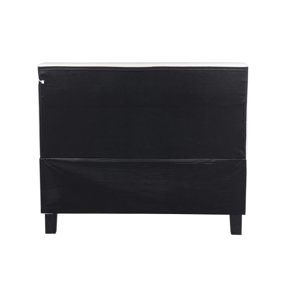 LED Bett ASTRO - 90 x 200 cm Weiß