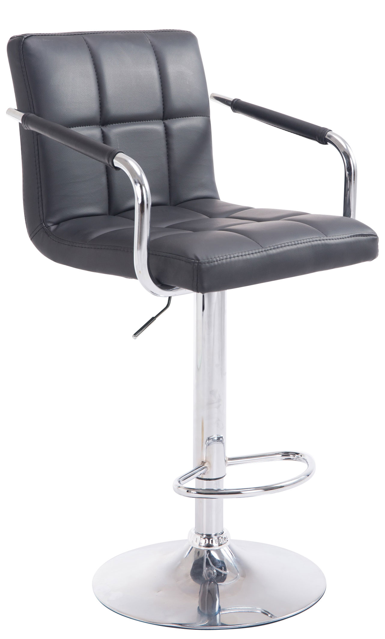 Barhocker Lucy V2 chrom, schwarz