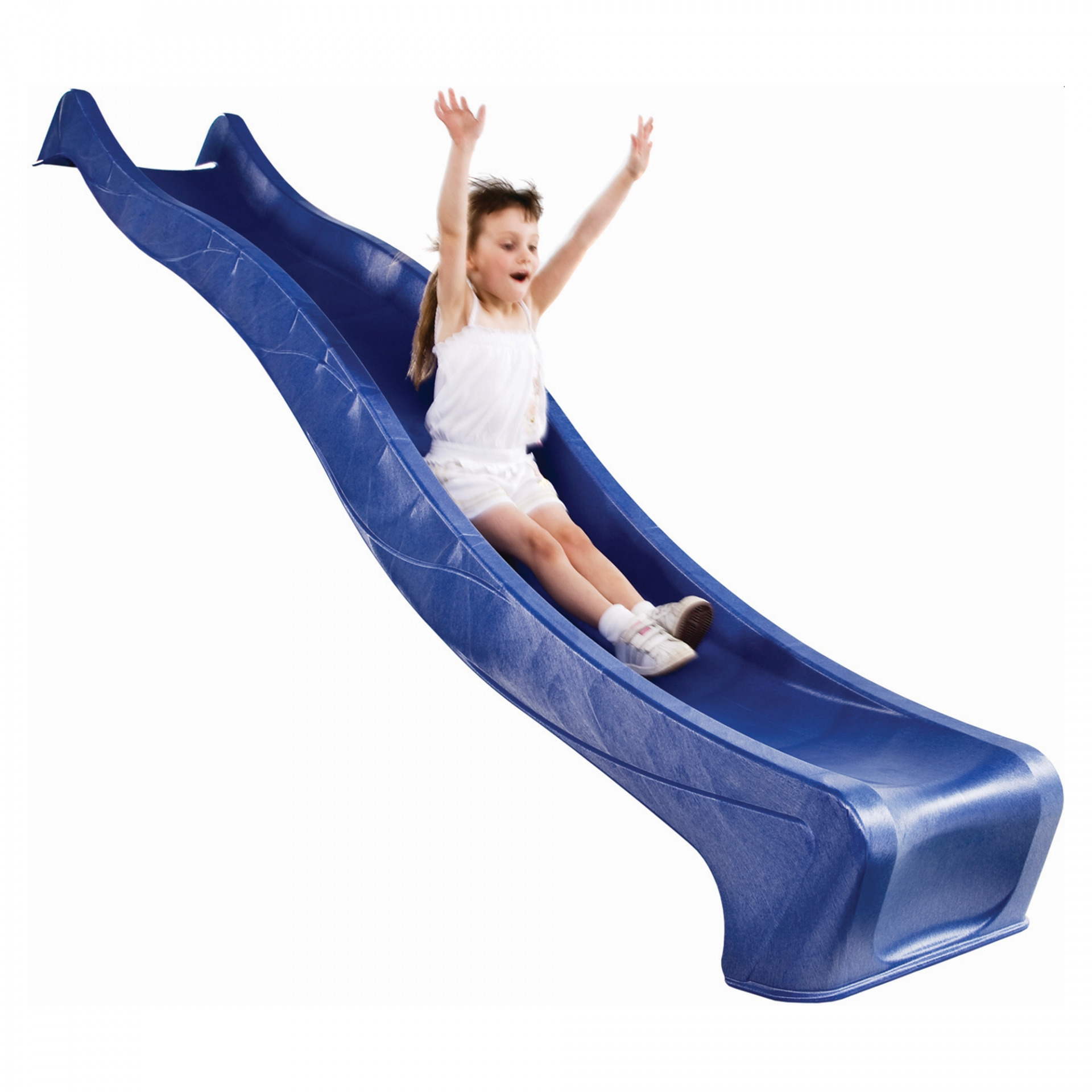 527110 Wellenrutsche PE, blau, ca. 290 x 46 cm, für Podesthöhe 150 cm