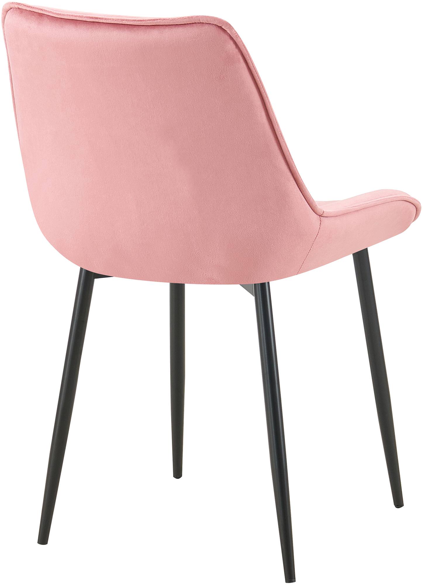 Esszimmerstuhl Wallace Samt, rosa