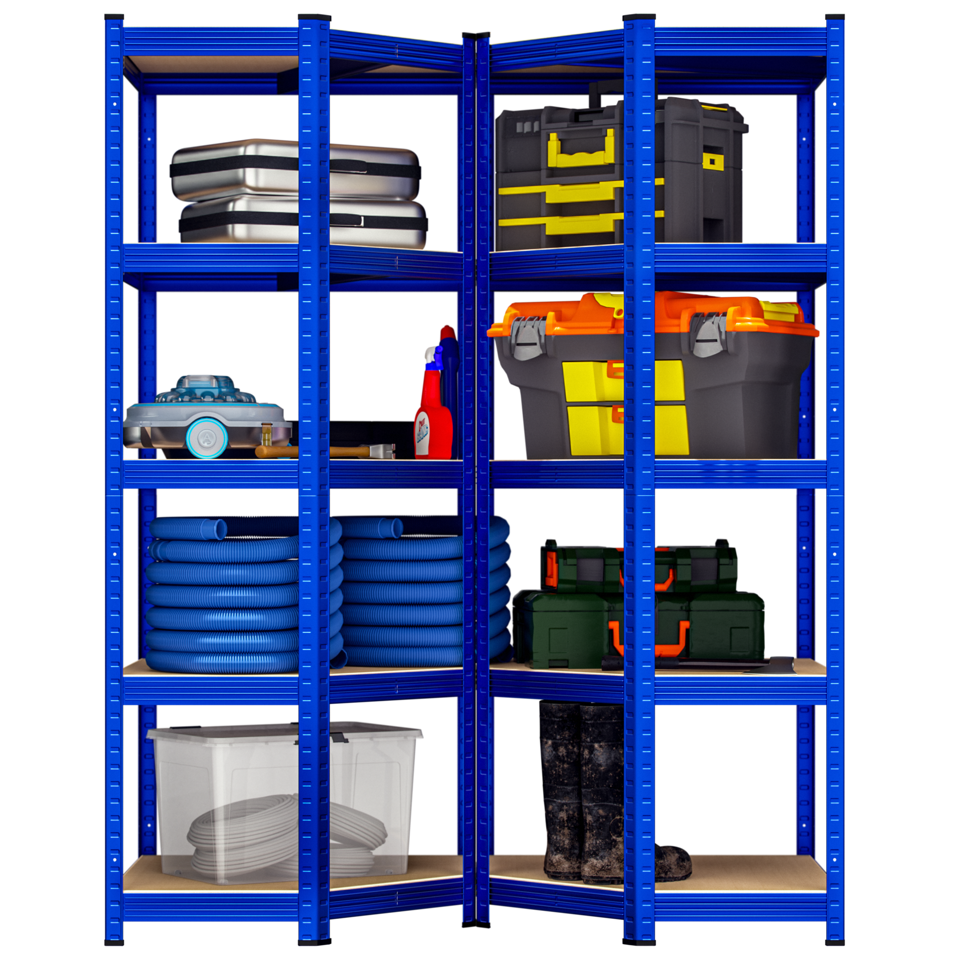 Schwerlasteckregal Blau 180x70x40cm verzinkt 875kg